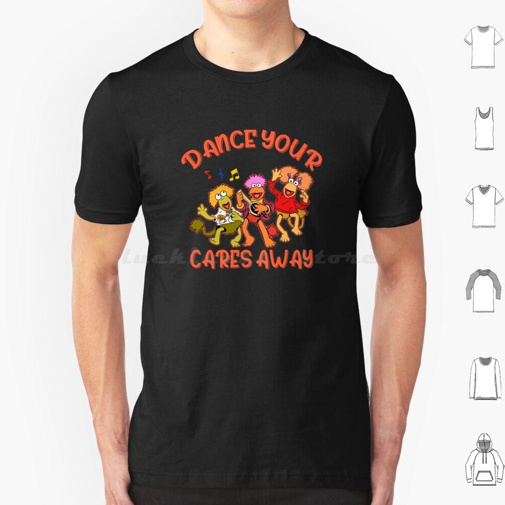 Fraggle Rock T Shirt   Cotton Cool Tee Fraggle Boober Wembley Gobo Mockey Dance Your Cares Away Doozer 80s Tv Show Retro Music S