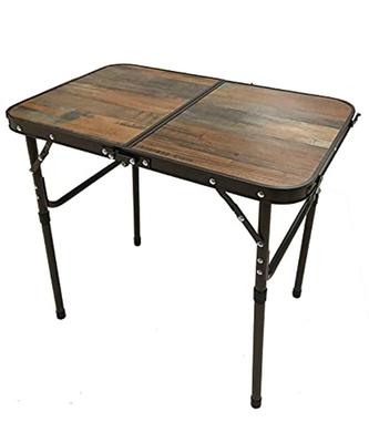 Outdoor Table 60cm For People 2WAY Side Table 60 VP160402F01 VDBR 60 X 40 X Height Foldable Table Made of Aluminum Easy Assembly 2 Level Height