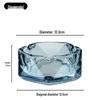 Compact Glass Ashtray for Hotel Rooms, Bedrooms, and Bathrooms