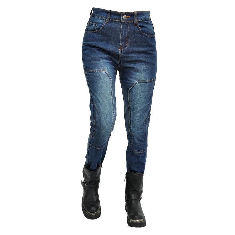 New Motorcycle Jeans for Women, Cordura Tear-resistant Retro Casual Cycling Pants, Four-season Locomotive Drop-proof Pants