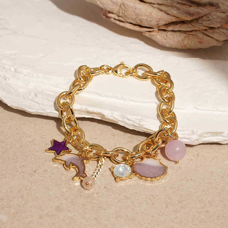 Seaside Vacation Wind Starfish Ocean Series Silver Needle Earrings Summer Personality Temperament Necklace Bracelet Earrings