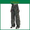 Secret Military Jam Workout Women Camouflage Cargo Pants Denim Overalls Ladies Straight Multipocket Trousers