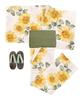 Yukata-Set zum Wechseln Heiko-Taille Junior-Mädchen H-Schaum [KYOETSU] Mädchen, Ungebleicht, Webart, 5-teilig (Yukata, Obi, Geta, Riemen) (9. Sonnenblume,