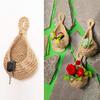 1PC Natural Rope Kitchen Hand Woven Storage Basket Home Wall Hanging Basket Vegetable Storage Baskets Potato Flower Fruit