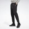 Reebok Comfortable Lace-Up Knitted Workout Pants Men Bottoms Black GT5802