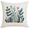 Summer Plant Leaves Pillow Simple Modern Tropical Plant Green Plant Pillow Sofa