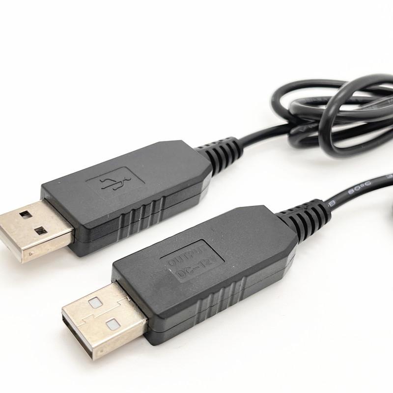 WiFi to Power Bank Cable Connector 5.5*2.1mm DC 5V to 9/12V USB Cable Boost Converter for WiFi Devices