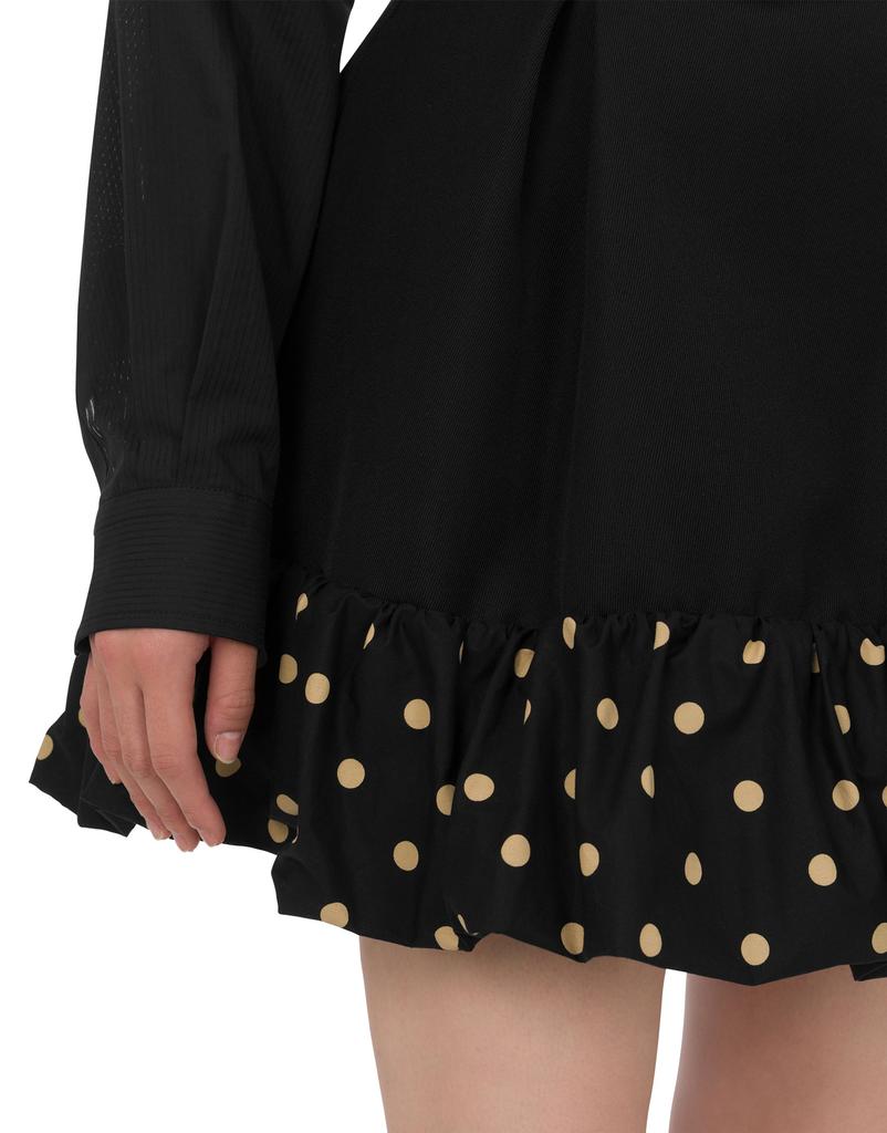 MOSCHINO Polka Dot Blend Miniskirt