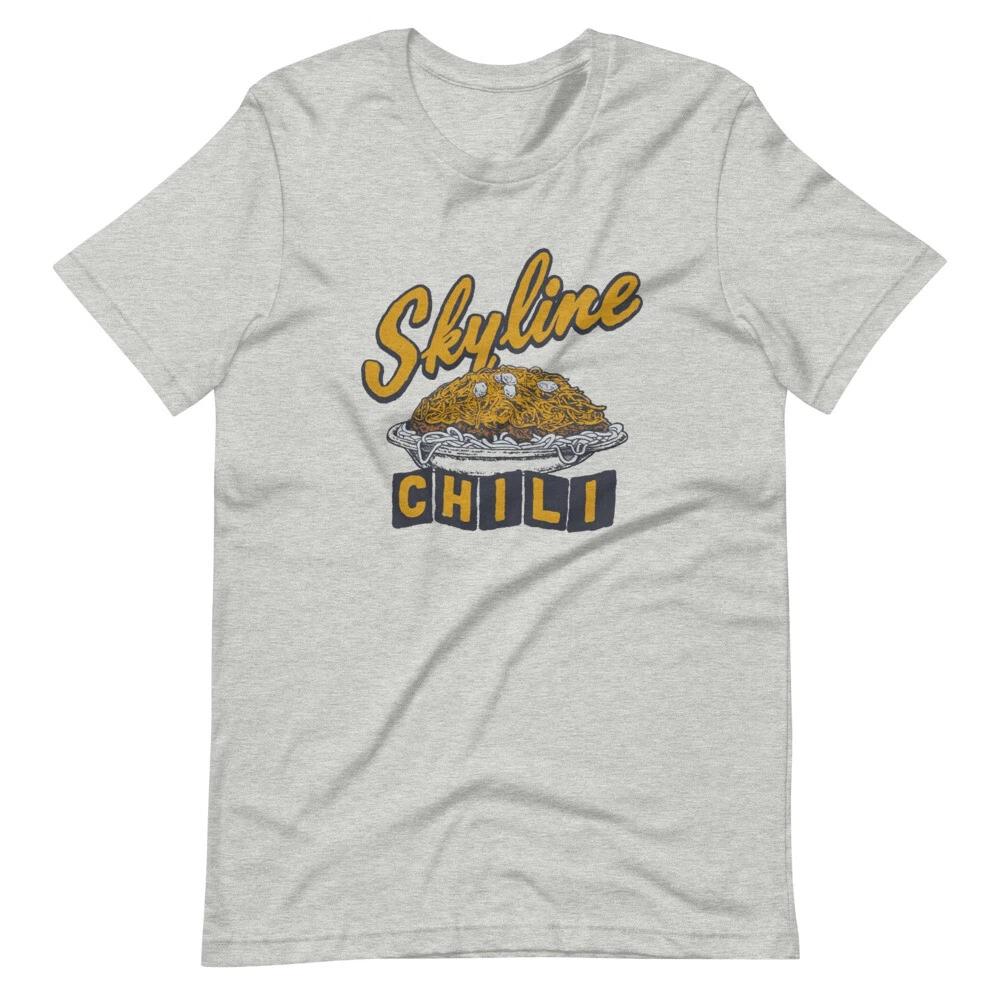 

Mens SKYLINE CHILI Vintage Style Tee Shirt Short Sleeve Unisex 100% Cotton T-shirt Mens Tees Top M