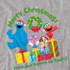 Sesame Street Unisex Adult From Our Street To Yours Heather Long-Sleeved Christmas T-Shirt