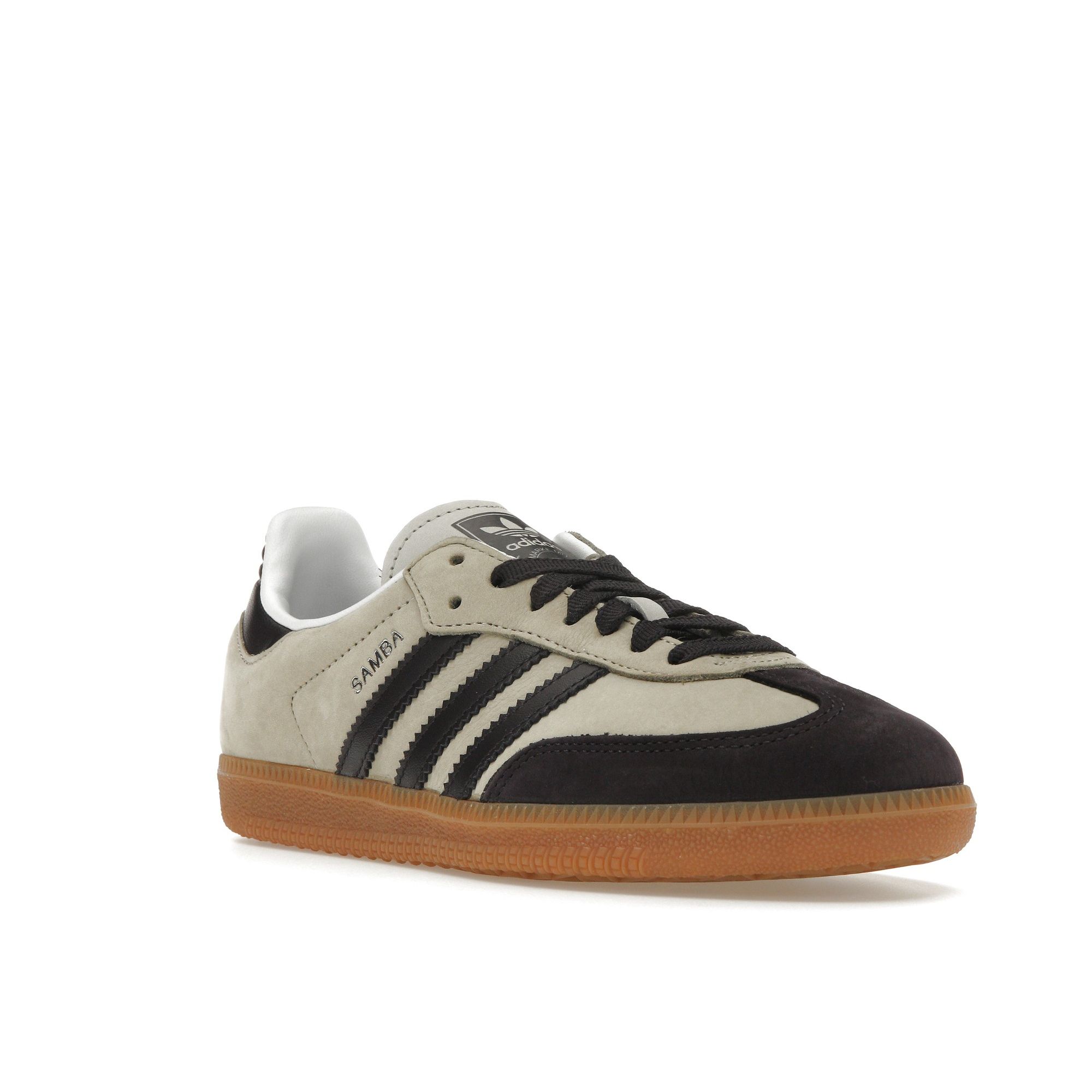 Adidas Samba OG Putty Grey Женские кроссовки Aurora-Черный Серебристый-Металлик IE5835 36⅔ — фото 2