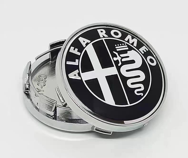 60MM Car Wheel Hub Logo Modification Wheel Hub Cover Decoration For Alfa Romeo Giulietta GT 159 147 156 Mito Brera Giulia F1