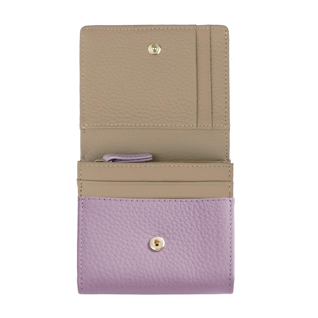 Bifold Genuine RFID Blocking Mini Travel Card Coin Key Casual x [imeetu] Women's Wallet, Leather, Protection, L-Shaped Zipper, Wallet, Wallet,