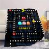 1 st Pac-Man-tryckt flanellfilt, hög kvalitet för alla årstider, heminredning, värme och komfort, perfekt som julklapp