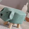 Children Wooden Low Stools Cute Cartoon Children Stool Small Dog Shape Stool for Home Kindergarten
