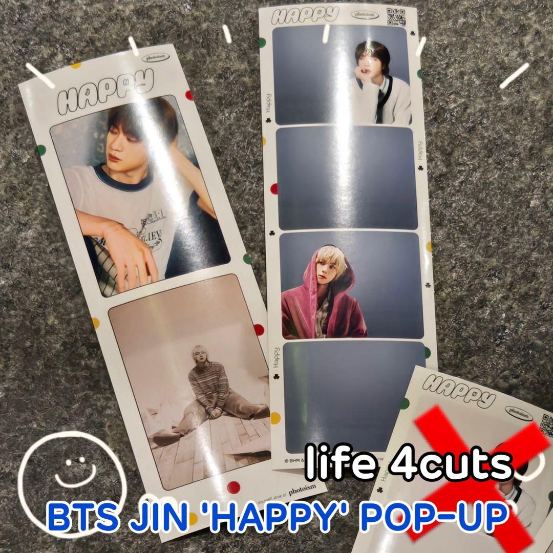 

[USED] BTS JIN Pop-up Happy Bonus Korean Puri Life 4 Cut Incentive