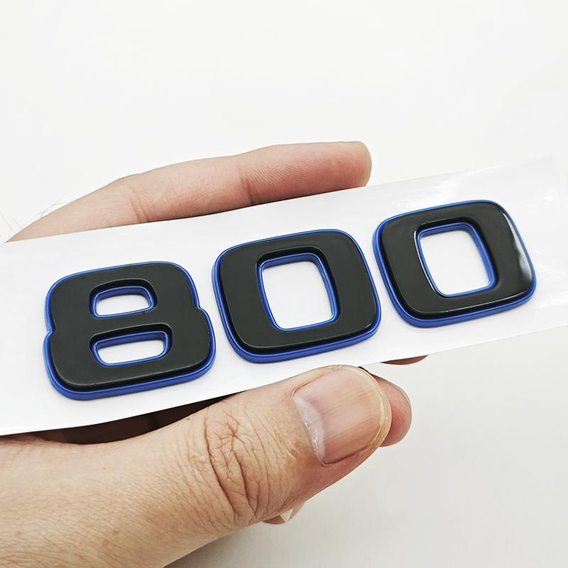 3D 800 Emblem Car Rear Trunk Badge Sticker Fender Decal Logo For Benz W463 G63 W213 Auto Styling Accessories
