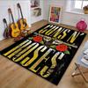 Guns N' Roses Logo Design Patterned Carpet, Non Slip Mat Suitable for Living Room and Bedroom Sofas