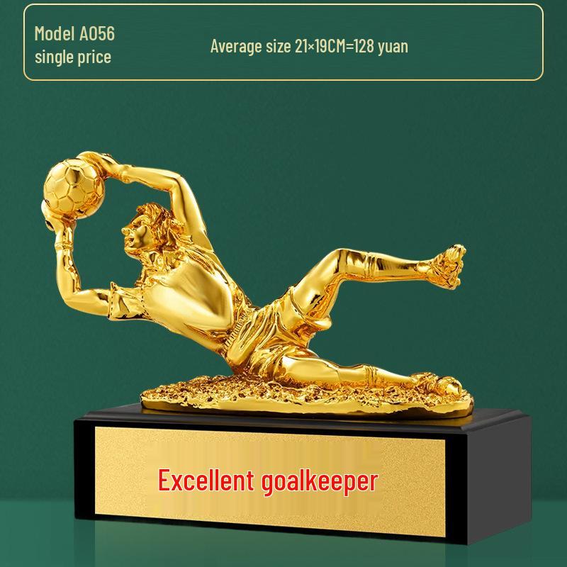 Custom Crystal Football Trophy - 2025 Golden Boot Top Scorer Award (Extra Large)