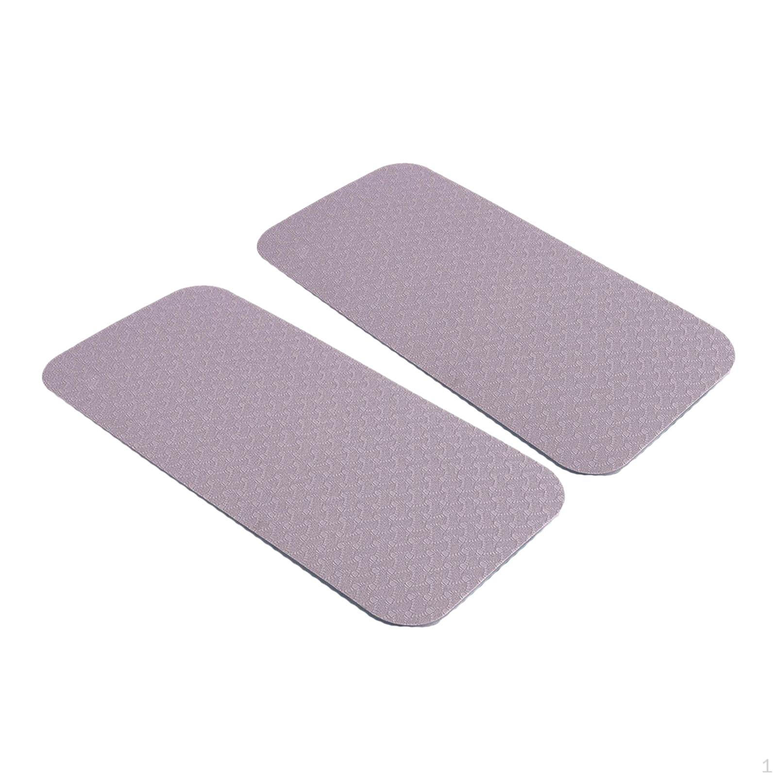 

2 Pieces Pilates Mats Knee Practical Women Compact Accessories Support for Knees серый