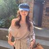 Vintage Denim Berets Flat Peaked Hats Fashion Octagonal Cap  Girls