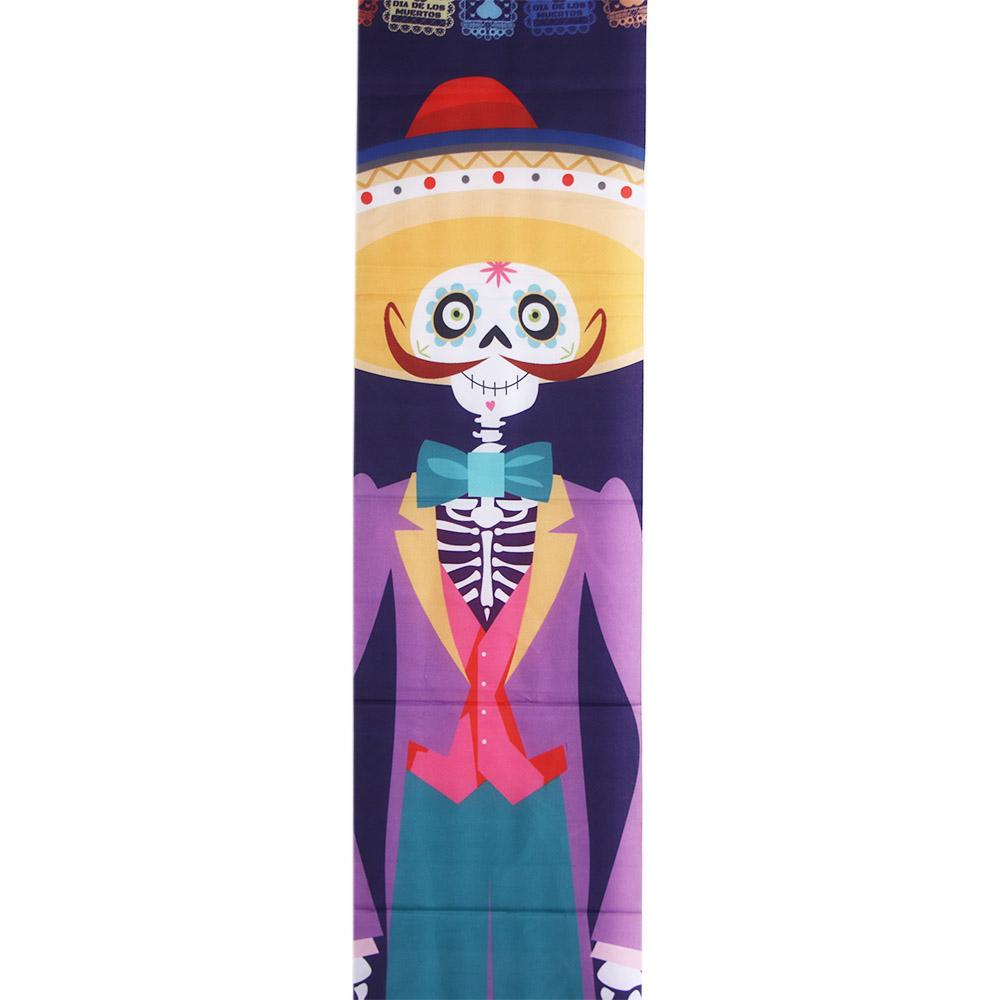 Day Hanging Flag For Home Gate Door Skeleton Halloween Couplet Halloween Supplies Banners Ornaments