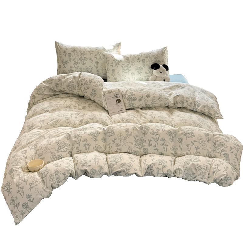 Hongdou Class A Thickened Double-Layer Gauze Duvet Cover