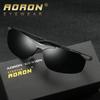 aoron Men's Cycling Sunglasses Fashion Polarized Aviation Aluminum Magnesium Sunglasses Half Frame Sunglasses