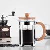 LISM Wooden Handle French Press Coffee & Tea Maker