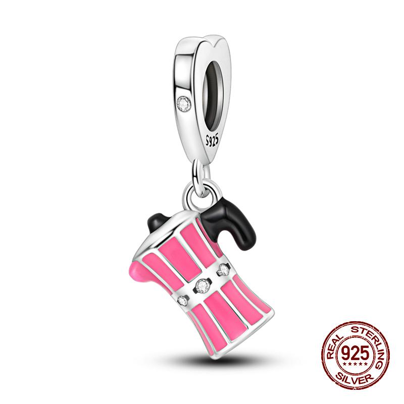 100 Copper Perfume Headphones Pink Princess Daily Charm Bead Charms Bead Charms Compatible With 3mm Authentic Bracelets Fine Do It Yourself Jewellery