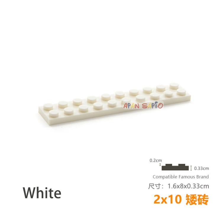 Non-Toxic 5Pcs/Lot Diy Blocks Building Bricks Thin 2X10 Educational Assemblage Construction Toys For Children Size Compatible With Brand