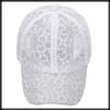 Mesh CA691 [White Fang] Cap, Four-Leaf Clover, Sports, Running, Outdoor, Women's, Men's, (White)