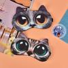 Cute Cat Dog Sleep Mask Natural Sleeping Eye Shade Cover Eye Mask Soft Blindfold Eye Patch Sleep Eyeshade Eye Cover