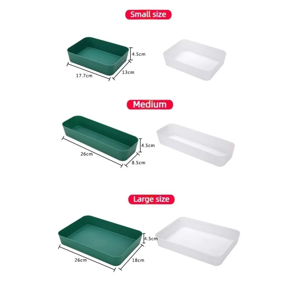 Rectangular Drawer Divider Storage Box Reusable Sundries Jewellery Holder For Household Sorting