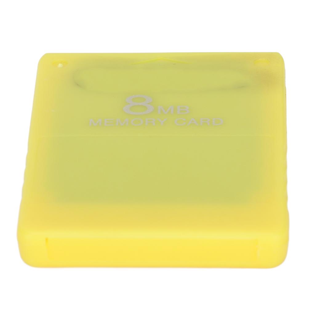 Card de memorie 8MB Robust, ușor de utilizat, card de memorie portabil pentru jocuri de mare viteză pentru PlayStation 2, galben
