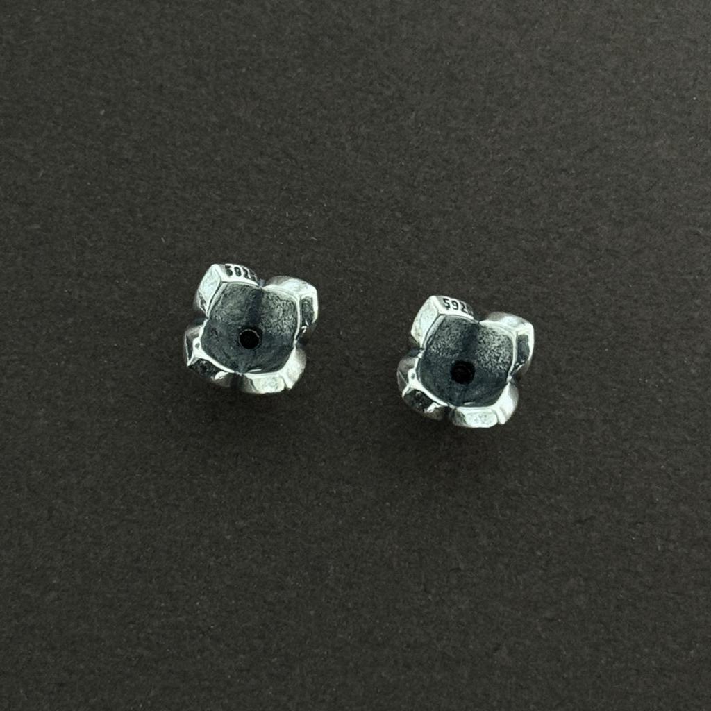 Sterling Silver Retro Lotus Flower DIY Beads for Bracelets/Necklaces