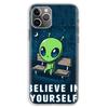 Cute Cartoon Alien Space Funny Art Soft Phone Case For IPhone 18 11 17 Air 16E 16 Pro Max 15 + 14 Plus 13 Mini 12 Apple 7 SE 8 Fund