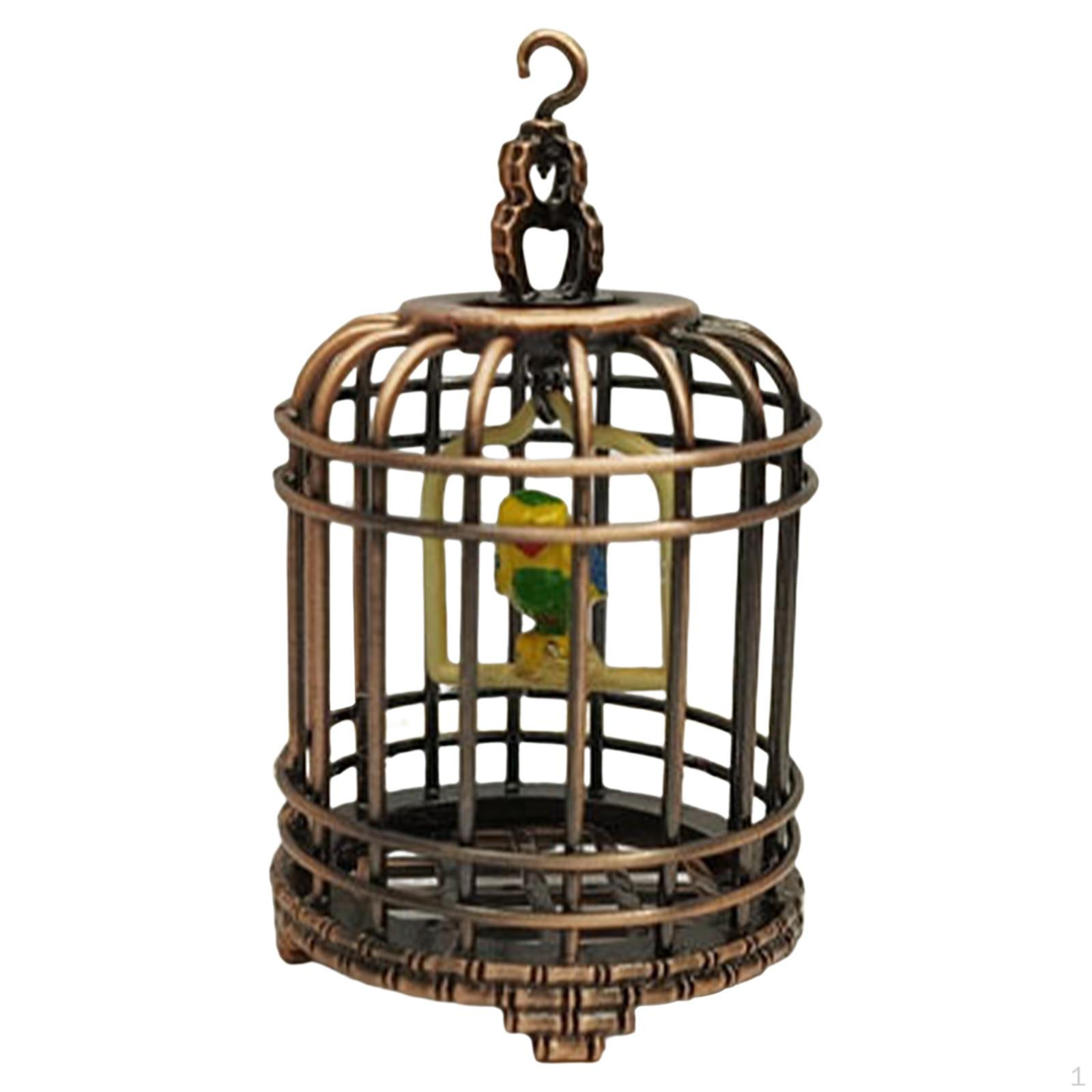 

Сплав ручной работы с птицей и подвесным крючком/12 кукольных аксессуаров для двора, реквизита золотой