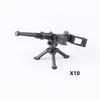 Militärisches Baustein-Soldatenfiguren-Zubehör Zelt Ölfass Sandsack Waffe Kiste Armee Bausteine Geschenk Spielzeug Kinder J034