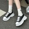 Thick baseplate shoes spring and autumn new national style embroidered canvas small breathable muffin shoes