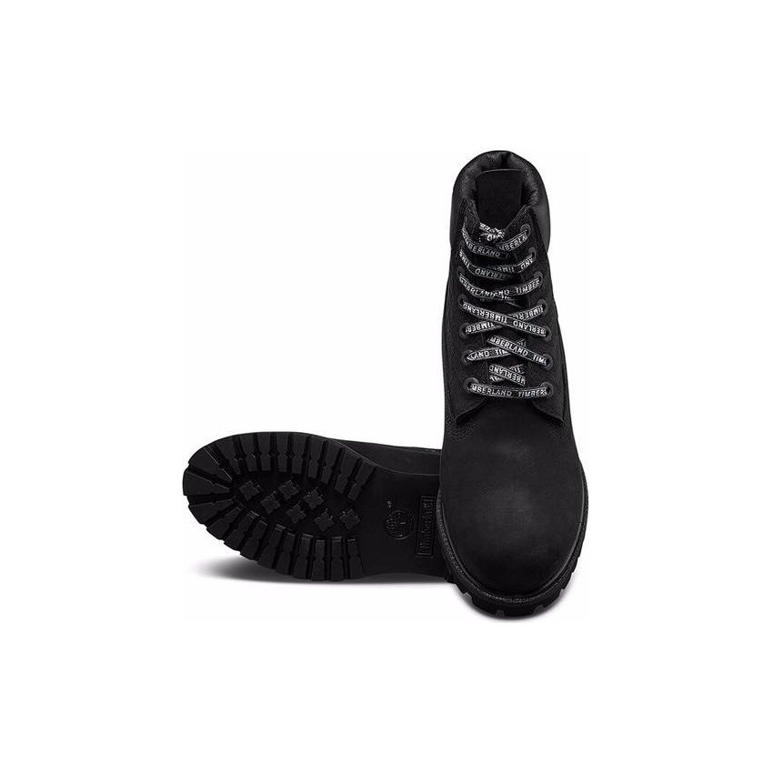 Timberland 6 Zoll Bequeme Klassische Weite Mittelhohe Outdoor-Stiefel Herrenstiefel Schwarz A1TUW