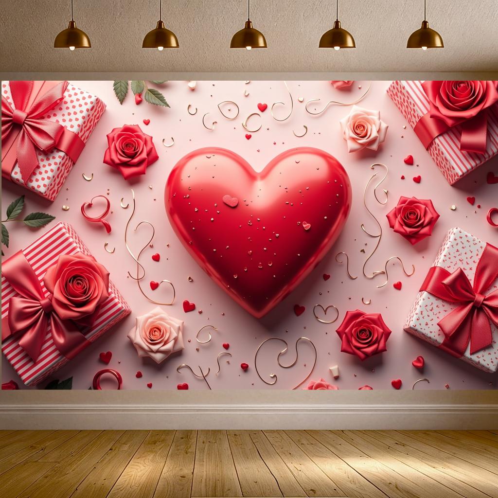 Banner Party Photography Backdrop Shaped Decoration For Love Decor Event Wedding