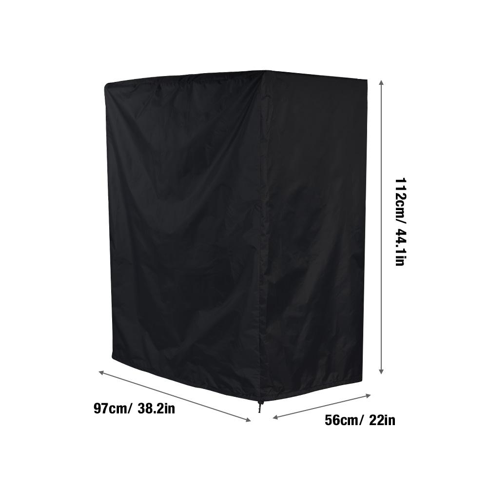 Waterproof BBQ Cover Barbecue Gas Grill Cover Outdoor Heavy Duty Protector 97*56*112cm (Black)