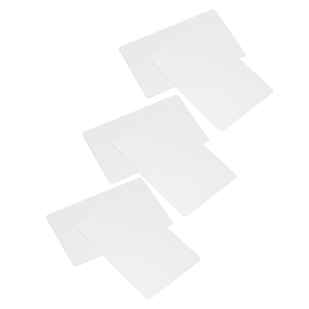 50 Sheets Metal Business Card Heat Transfer Aluminum Business Cards Blanks DIY Craft Supplies Pearl White