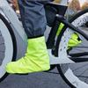 High Top Waterproof Cycling Shoe Cover With Elastic Cuff For Easy On Off Reflective Safety Features For Night Riding
