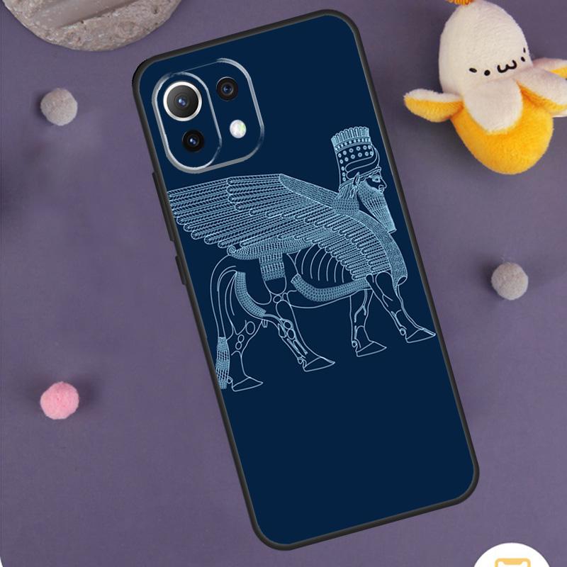 Lamassu Assyrian Winged Lion Case For POCO X3 X5 X6 M6 Pro F6 F3 F5 M5s Xiaomi 14 13 Ultra 12 Lite 11T 12T 13T Pro Cover
