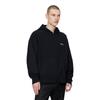 WE11DONE Ss24 Logo Hooded Half-Zip Knit Sweater Unisex Sweater Black WD-KT0-24-615-U-BK