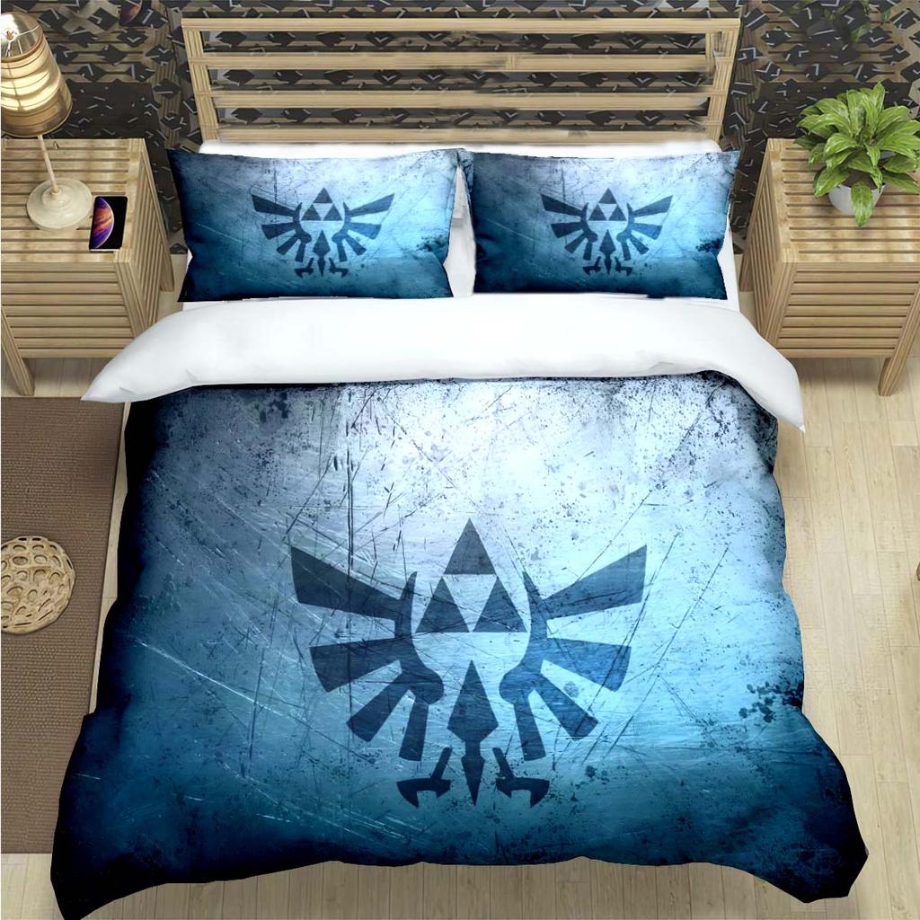 Comforter Fashion Classic Exciting Game Z-Zelda Print Bedding Sets Bed Supplies Set Bed Comforter Set Bedding Set Luxury Gift