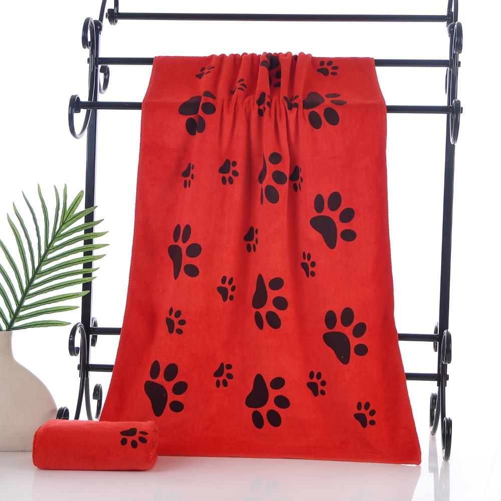 Absorbent Microfiber Dog Towel Polyester Fiber Absorbent Pet Towel Car Wiping Cloth Dog Grooming