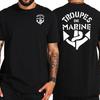 Truppe Marine Francesi Truppe Coloniali Francesi T-Shirt Uomo Marines Militare Tattica Casual Maglietta Uomo Nera Verde Militare Maglietta